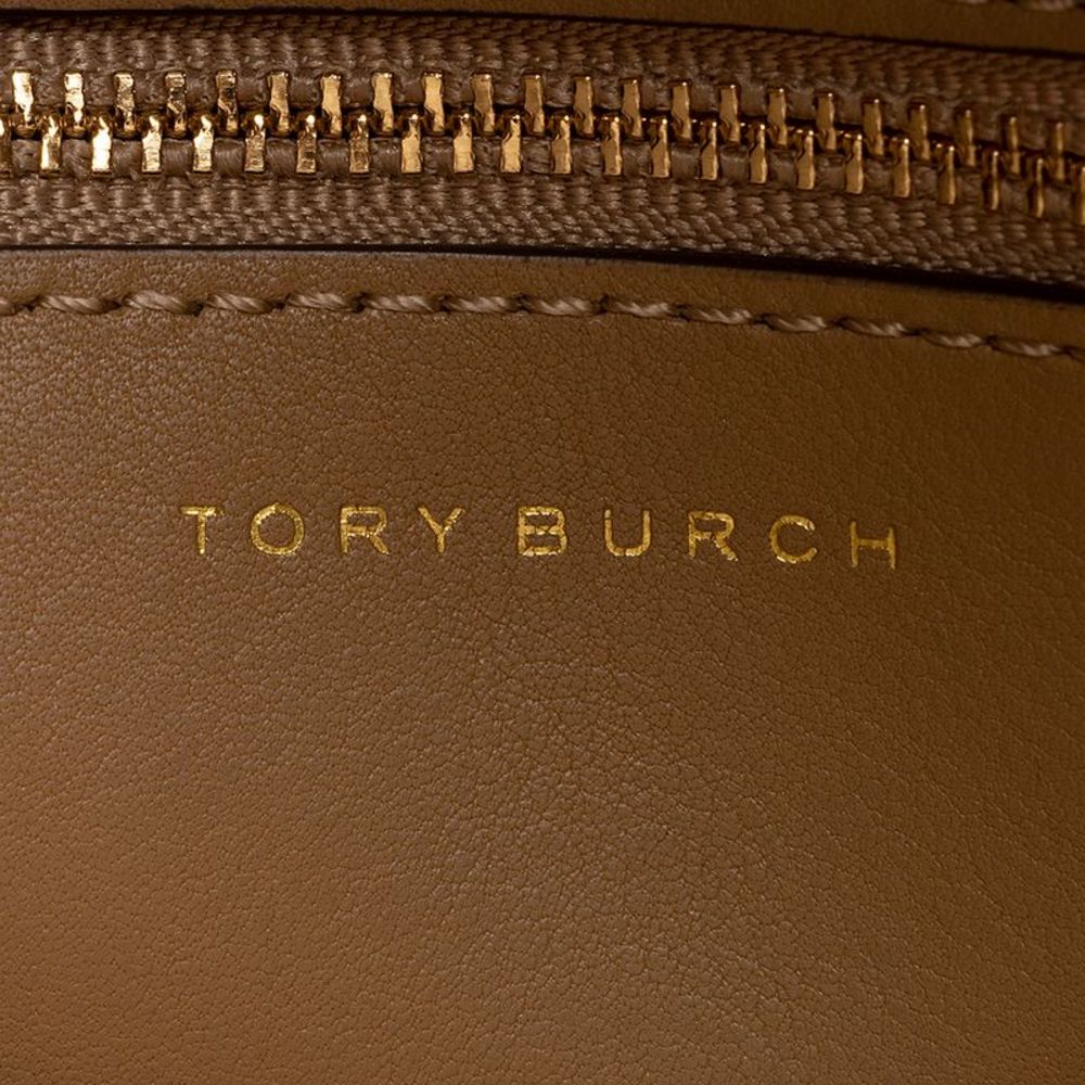 Tory Burch Leather Lee Radziwill Woven Double Satchel - Picture 7 of 15